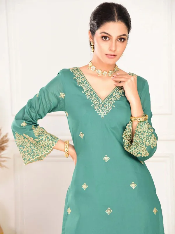 Rama_Green_Kurta_&_Pant_Set_with_Dupatta