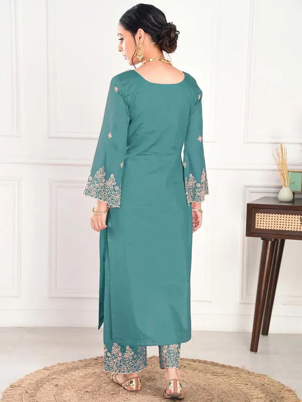 Rama_Green_Kurta_&_Pant_Set_with_Dupatta