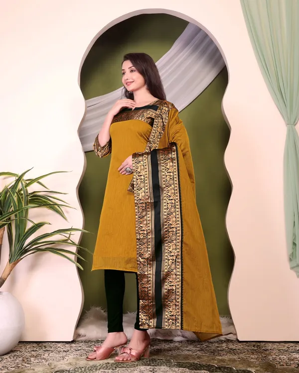 Mustard_Kurta__with_Dupatta