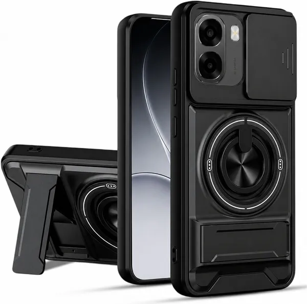 HUPSHY_Back_Cover_for_OPPO_A6x_(Black,_Flexible,_Silicon,_Pack_of:_1)