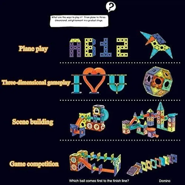 STEM_Light_Magnetic_Tiles_Building_Blocks_for_Kids_(49_Pcs)_|_3D_Clear_STEM_Educational_Toys_|_Magnetic_Marble_Run_for_Boys_&_Girls_3-9+_|_Creative_Gift_(Multicolour)