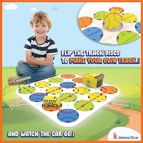 DIY_Track_Maze_Race_Car_Building_Block_Set_-_Educational_Toy_with_Light-Up_Cars_|_STEM_Learning_Construction_Playset_for_Kids_|_Customizable_School_Bus_Track
