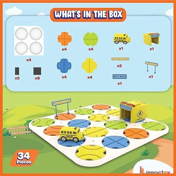 DIY_Track_Maze_Race_Car_Building_Block_Set_-_Educational_Toy_with_Light-Up_Cars_|_STEM_Learning_Construction_Playset_for_Kids_|_Customizable_School_Bus_Track