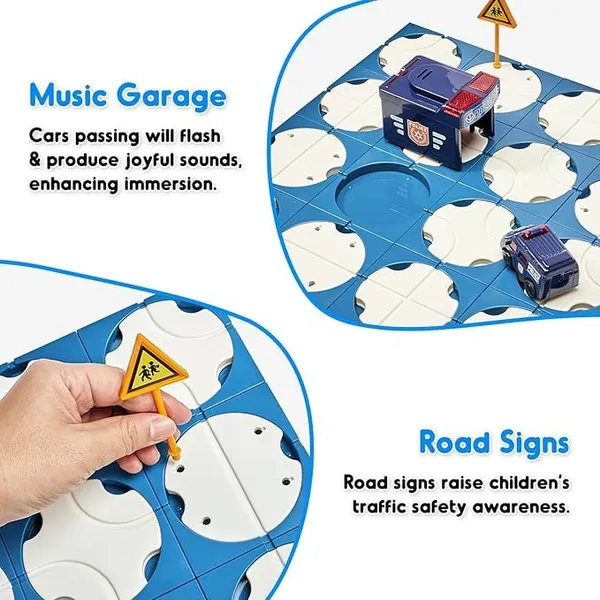 DIY_Track_Maze_Race_Car_Track_Building_Block_Educational_Toy_Set_with_1_Light-Up_Car_-_Police_Vehicle_Theme_-_STEM_Learning_Construction_Play_Set_-_34_Pcs