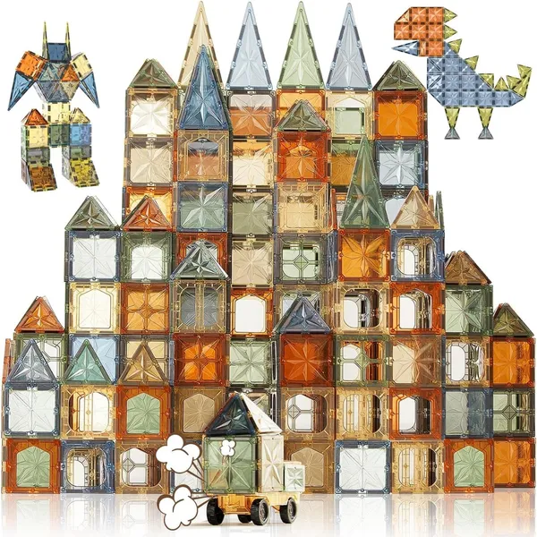 28-Piece_Magnetic_Blocks_and_Tiles_Gifts_for_Girls,_Boys,_Kids_3+_Years,_Constructing_&_Learning_Builder_Educational_Game,_Multicolor_(28_Pcs)