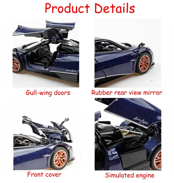 Pagani_Huayra_Dinastia_1:32_Scale_Metal_Pull_Back_Model_Car_with_Lights_and_Sound_for_Kids_-_20cm_x_9.8cm_x_5cm_(colour_as_per_stock)