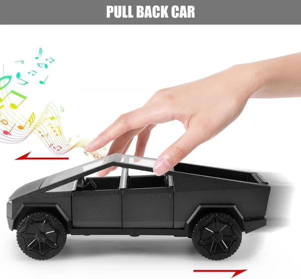 Tesla_Cybertruck_Model_Car,_1:32_Scale,_Alloy_Metal,_Pull_Back,_Die-Cast,_Openable_Doors,_Light_and_Music???Colors_As_Per_Stock???