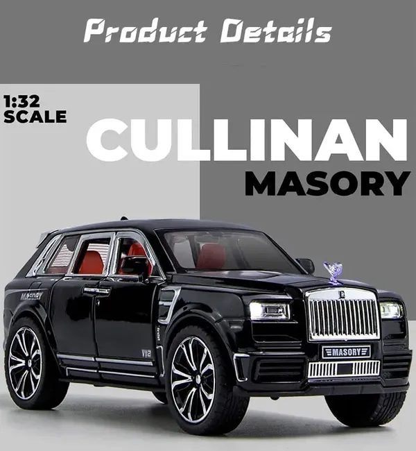 Rolls-Royce_Cullinan_Model_Car,_1:32_Scale_Alloy_Die-Cast_with_Pull_Back,_Openable_Doors,_Lights_&_Music_(50mm_x_50mm_x_50mm)