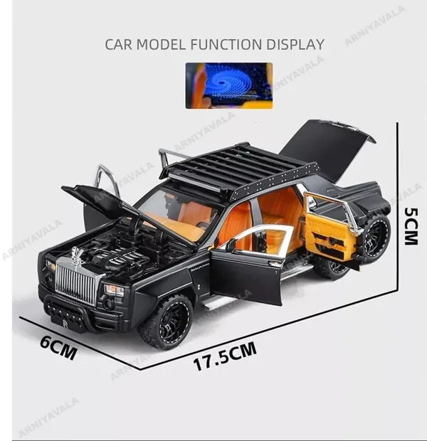 1:32_Rolls-Royce_6�6_Alloy_Metal_Diecast_Pullback_Model_Car_with_Openable_Doors_&_Light_Music_(Colors_as_per_stocks)