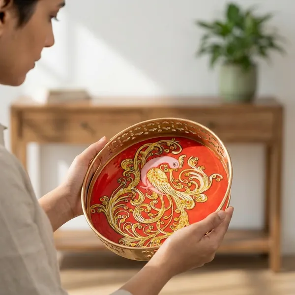 Cow_And_Calf_Pichwai_Basket_With_Handle