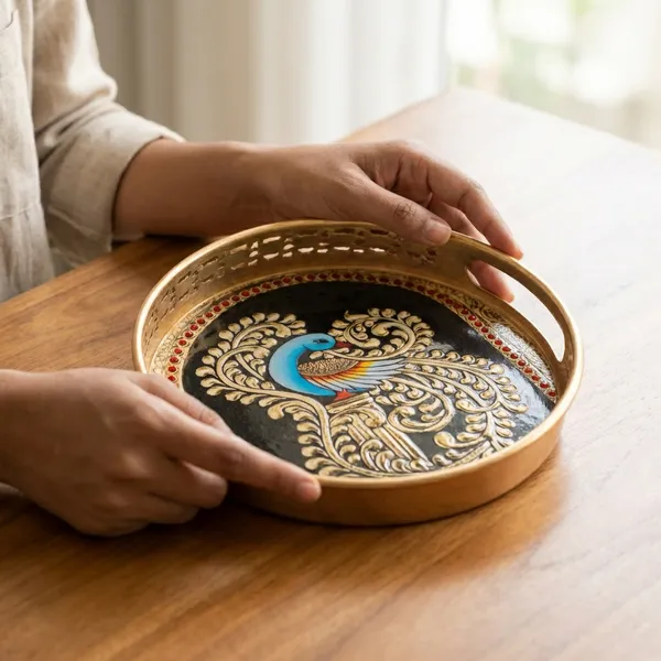 Cow_And_Calf_Pichwai_Basket_With_Handle