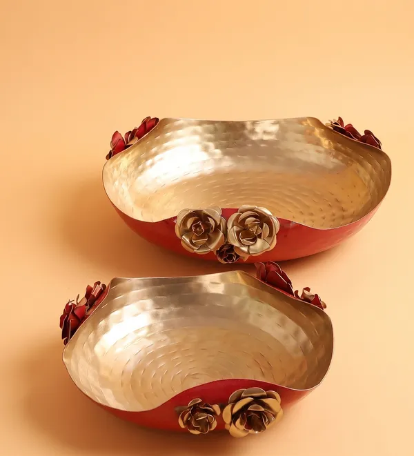 Fruit_Bowl_Golden_&_Red_Base_Set_Of_2_[10"x_8"]