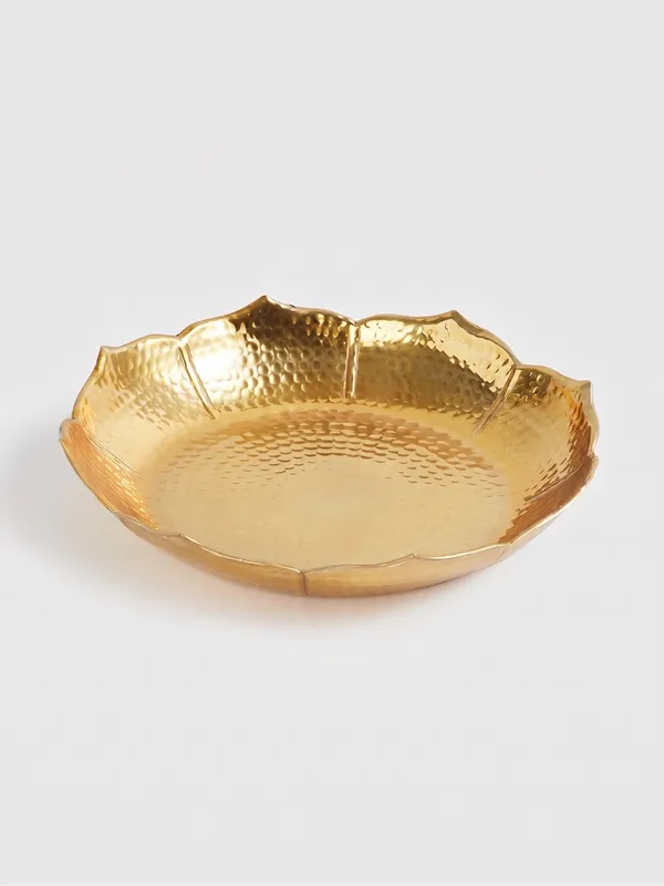 Taj_Bowl_With_Gold_Finish_For_Diwali_Decor_[10_inches]