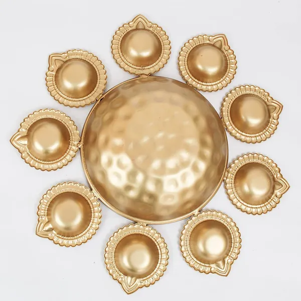 Home_&_diwali_decor_Diya_urli_set_of_3_pcs_with_gold_finish_12"_10"_8"_