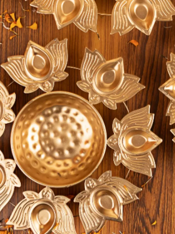 Lotus_Golden_Diya_Urli_10x12x14_Set_Of_3_