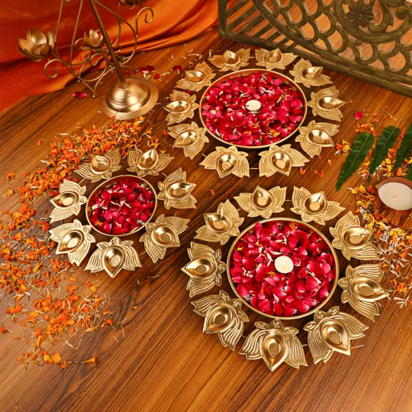 Lotus_Golden_Diya_Urli_10x12x14_Set_Of_3_