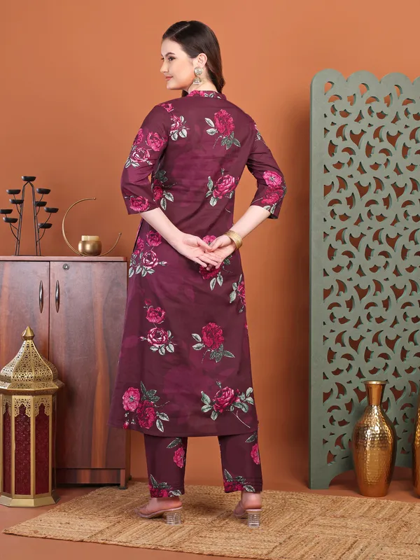 Purple_Printed_Co-Ords_Set_For_Women_And_Girls