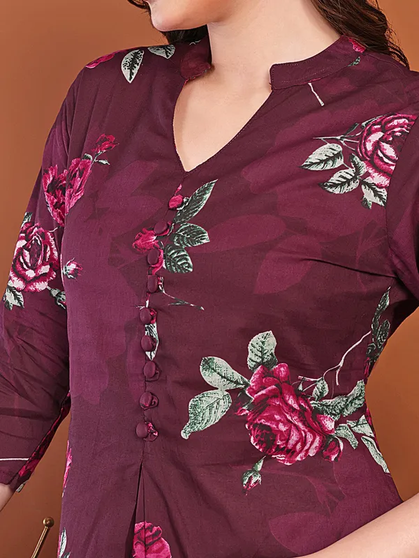 Purple_Printed_Co-Ords_Set_For_Women_And_Girls
