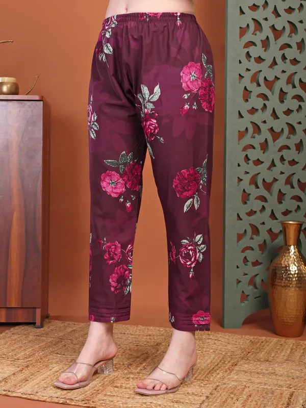 Purple_Printed_Co-Ords_Set_For_Women_And_Girls