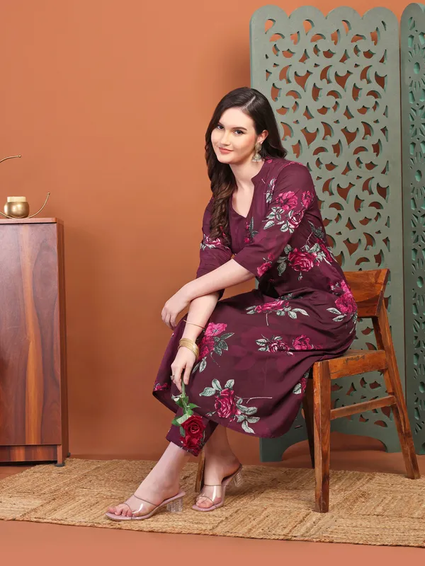 Purple_Printed_Co-Ords_Set_For_Women_And_Girls