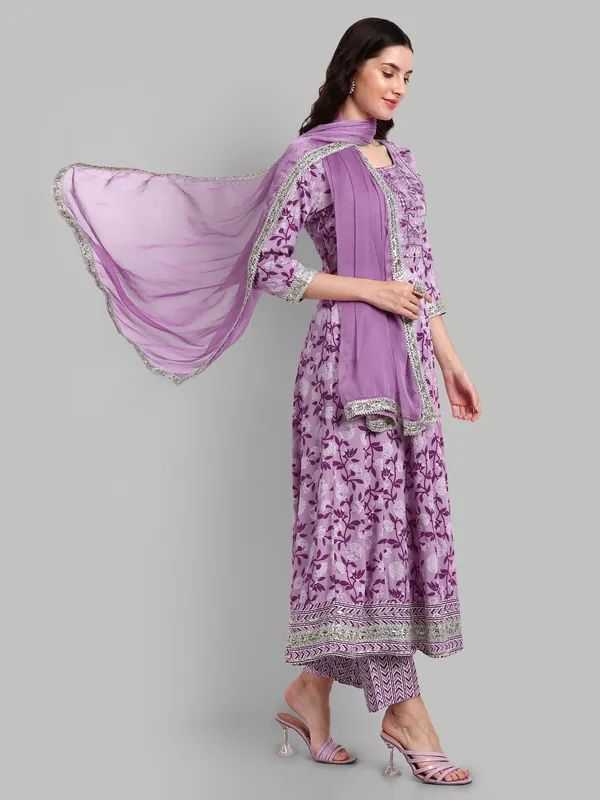 Lavender_Anarkali_Rayon_Printed_Embroidered_Kurta_With_Pant_And_Dupatta_For_Women