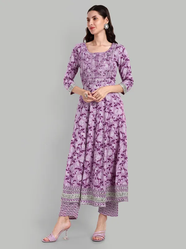 Lavender_Anarkali_Rayon_Printed_Embroidered_Kurta_With_Pant_And_Dupatta_For_Women