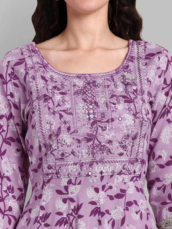 Lavender_Anarkali_Rayon_Printed_Embroidered_Kurta_With_Pant_And_Dupatta_For_Women