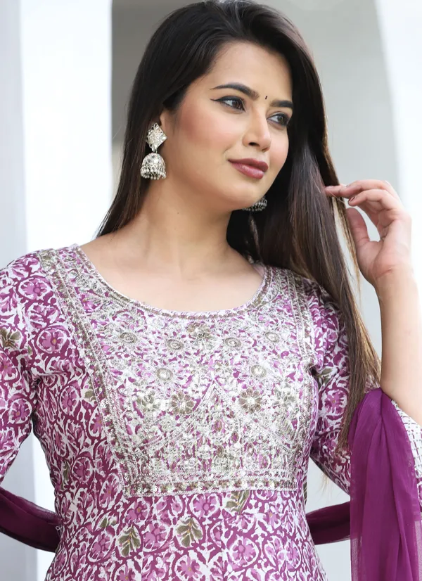Multicolor_Anarkali_Rayon_Printed_Embroidered_Kurta_With_Pant_And_Dupatta_For_Women