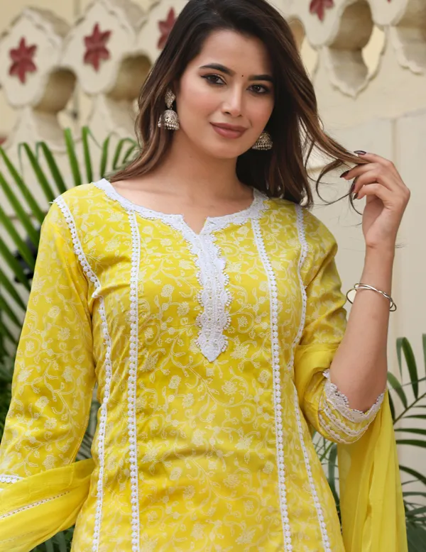 Yellow_Straight_Rayon_Printed_Kurta_With_Pant_And_Dupatta