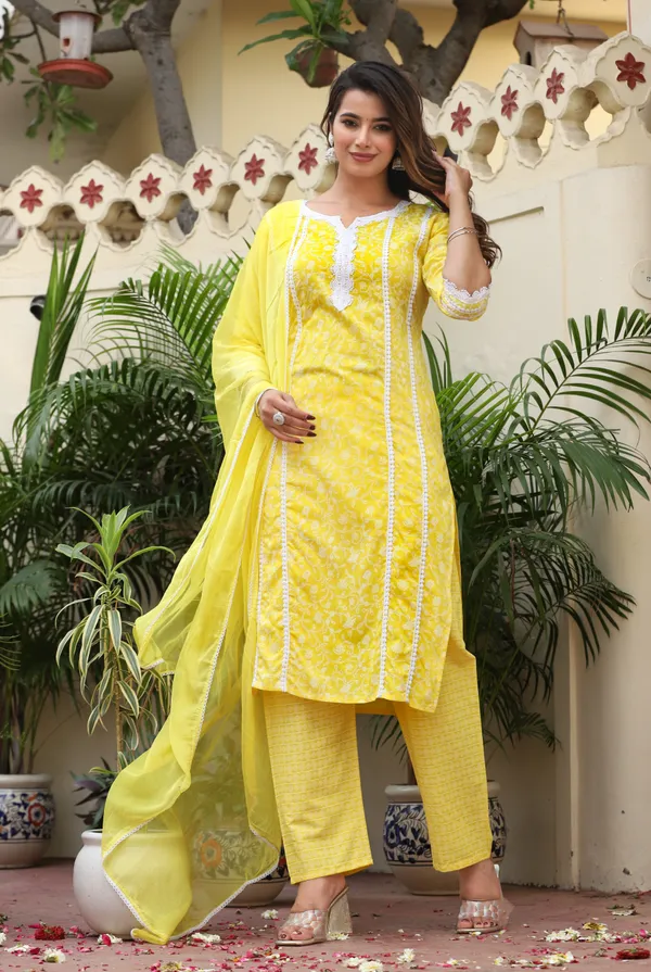 Yellow_Straight_Rayon_Printed_Kurta_With_Pant_And_Dupatta