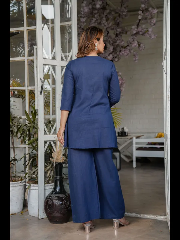 Blue_Solid_Embellished_Co-Ord_Set_For_Women