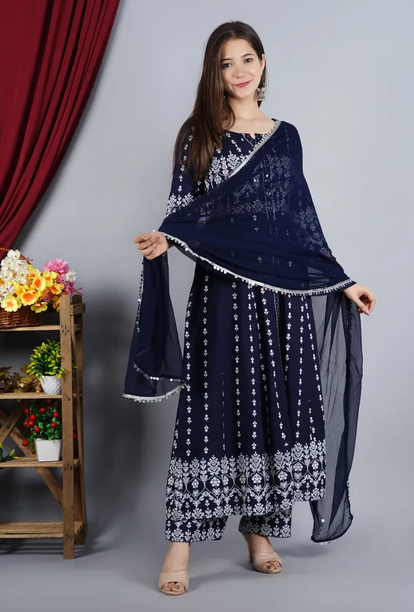 Blue_Anarkali_Rayon_Printed_Embroidered_Kurta_With_Pant_And_Dupatta_For_Women