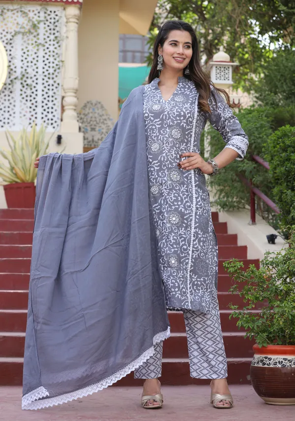 Grey_Straight_Cotton_Printed_Kurta_With_Pant_And_Dupatta