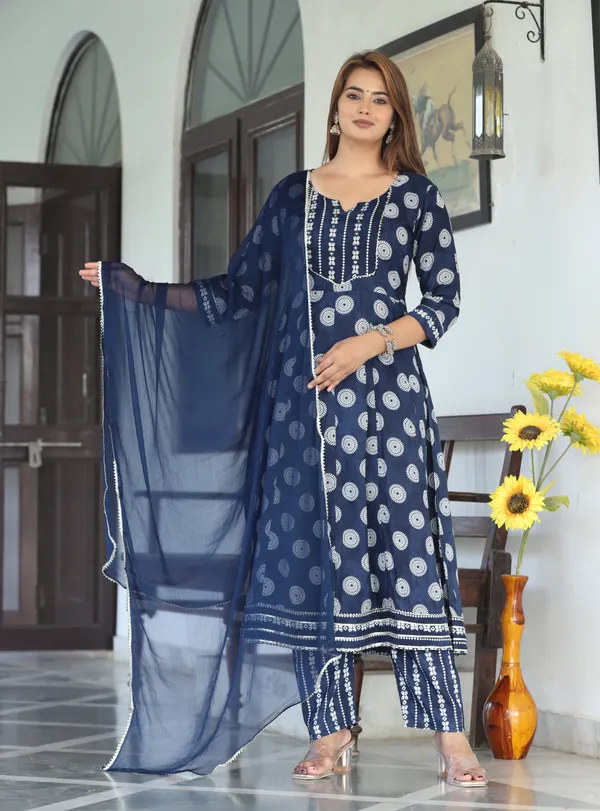 Blue_Anarkali_Rayon_Printed_Embroidered_Kurta_With_Pant_And_Dupatta_For_Women