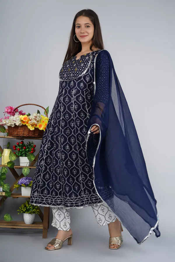 Blue_Anarkali_Rayon_Printed_Embroidered_Kurta_With_Pant_And_Dupatta_For_Women
