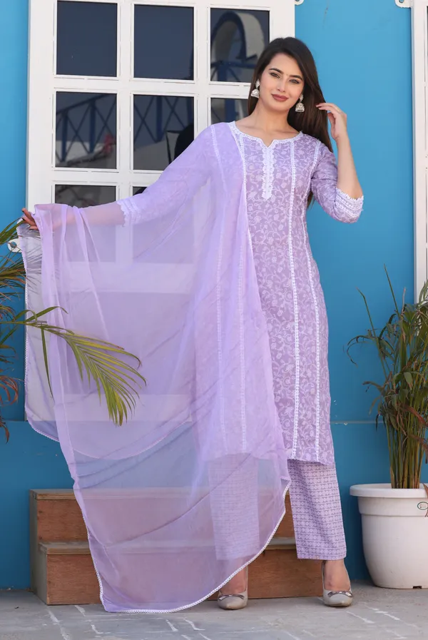 Purple_Straight_Rayon_Printed_Kurta_With_Pant_And_Dupatta