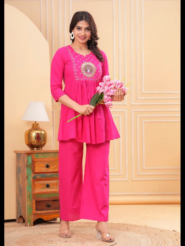 Pink_Solid_Embellished_Co-Ord_Set_For_Women