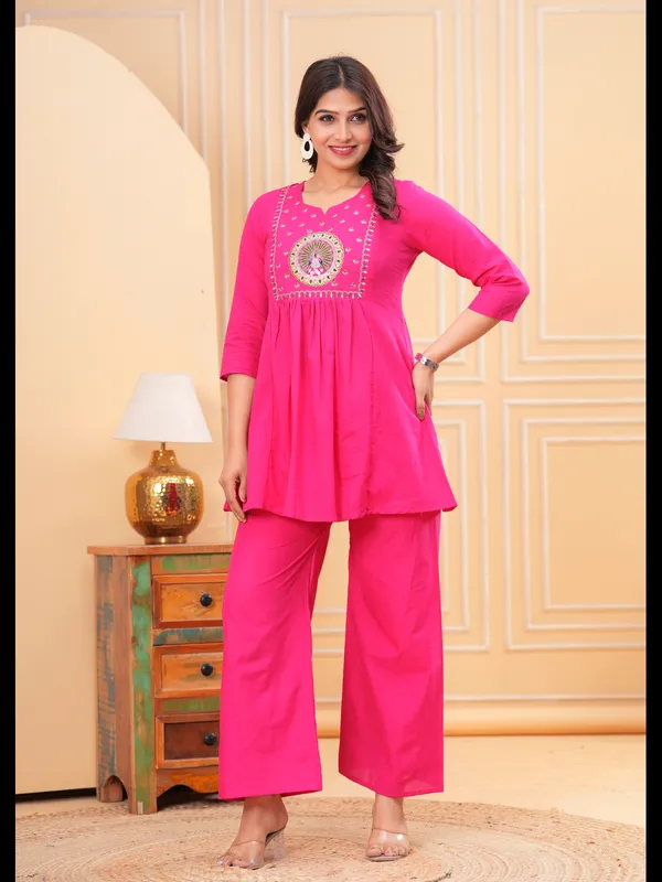 Pink_Solid_Embellished_Co-Ord_Set_For_Women