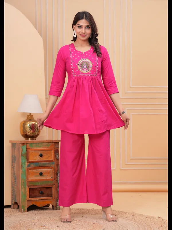 Pink_Solid_Embellished_Co-Ord_Set_For_Women