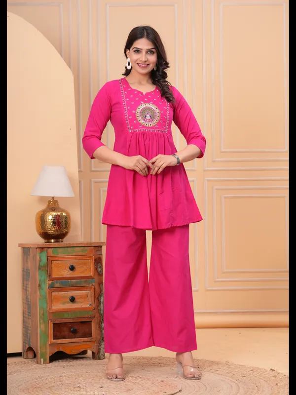 Pink_Solid_Embellished_Co-Ord_Set_For_Women