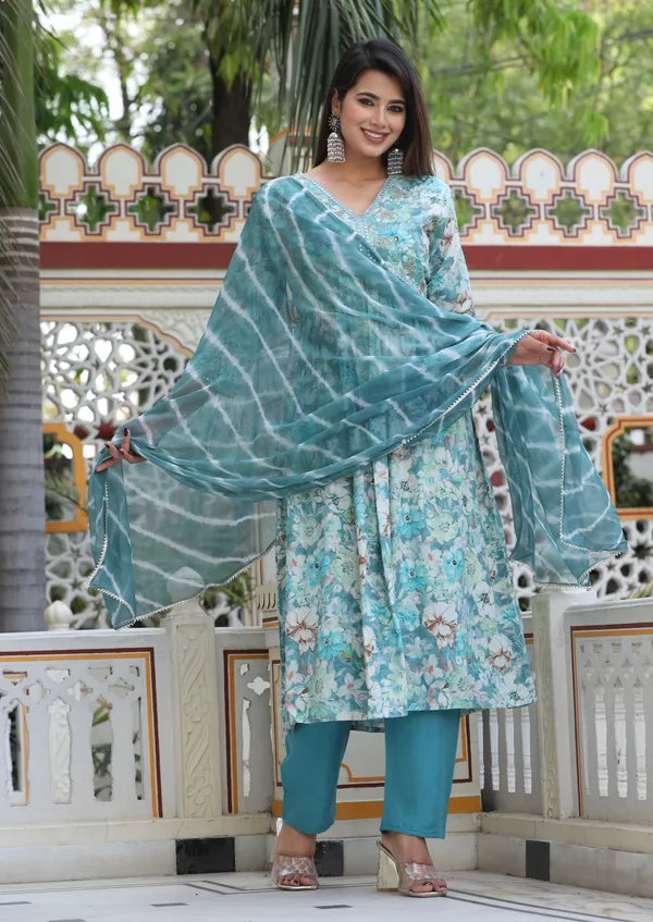 Multi_Alia_Cut_Rayon_Printd_Embroiderd_Kurta_With_Pant_And_Dupatta_Women_And_Girls