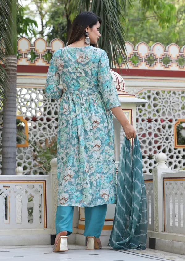 Multi_Alia_Cut_Rayon_Printd_Embroiderd_Kurta_With_Pant_And_Dupatta_Women_And_Girls