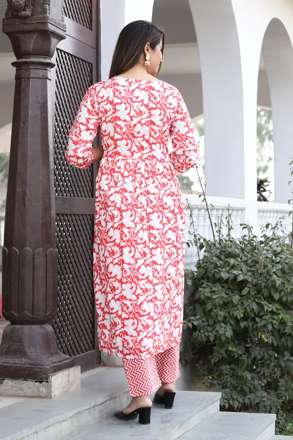 Red_Alia_Cut_Rayon_Printed_Embroidered_Kurta_With_Pant_And_Dupatta_For_Women