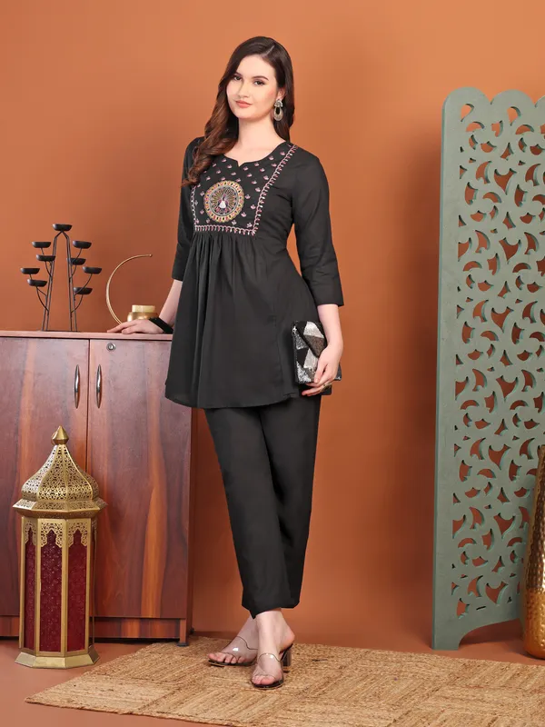Black_Embellied_Co-Ord_Sets_For_Women_And_Girls