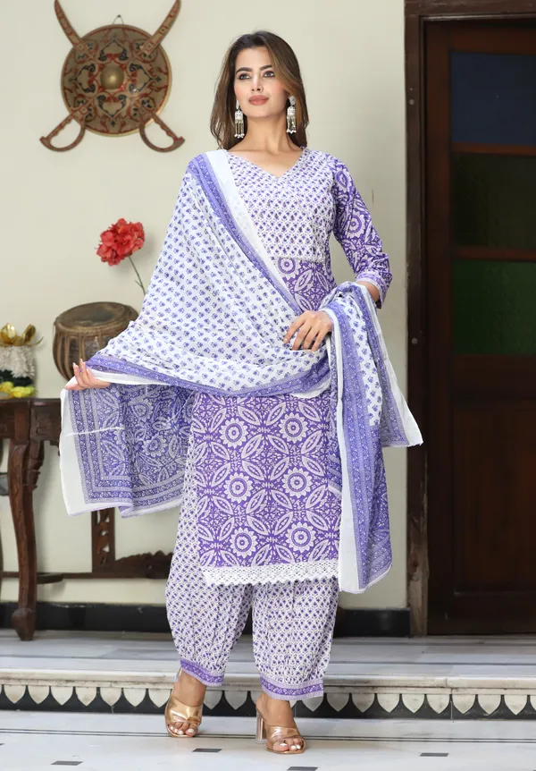 Blue_Straight_Cotton_Printed_Embroidered_Kurta_With_Afgani_And_Dupatta_Women_And_Girls