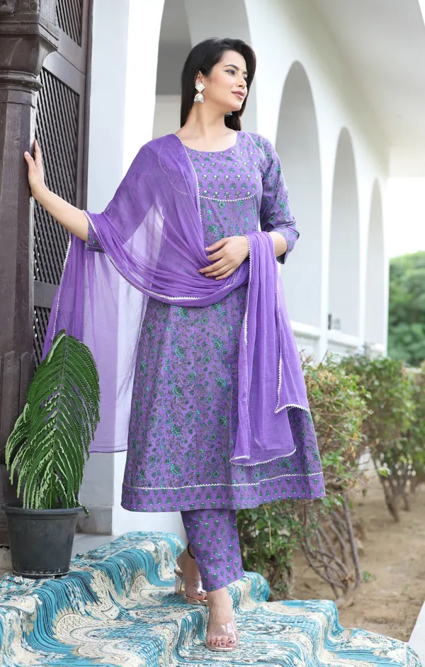 Purple_Anarkali_Cotton_Printed_Embroidered_Kurta_With_Pant_And_Dupatta_For_Women