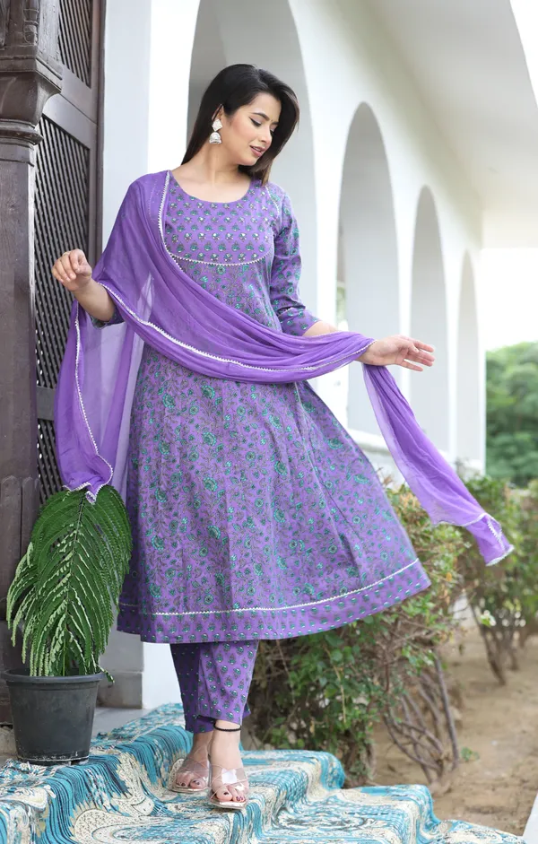 Purple_Anarkali_Cotton_Printed_Embroidered_Kurta_With_Pant_And_Dupatta_For_Women