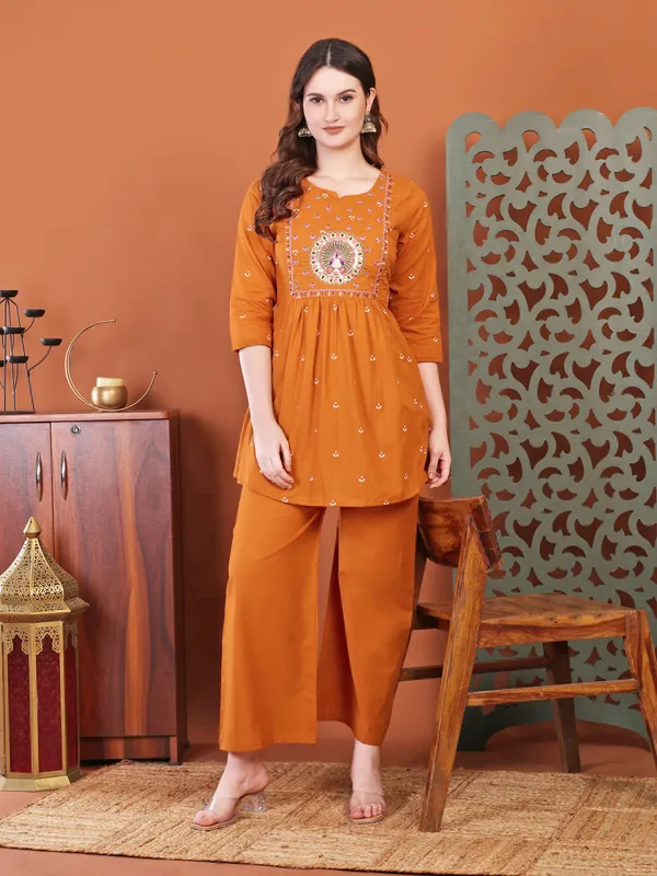 Rust_Embellied_Co-Ord_Sets_For_Women_And_Girls