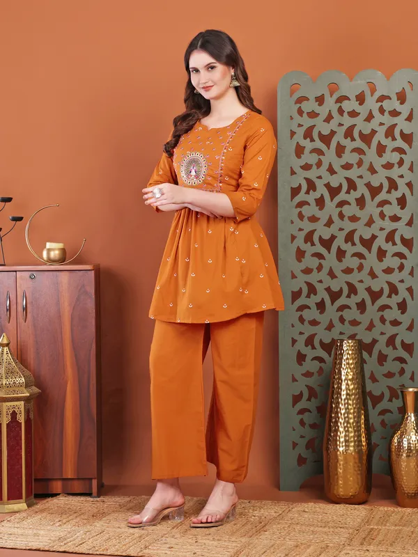 Rust_Embellied_Co-Ord_Sets_For_Women_And_Girls