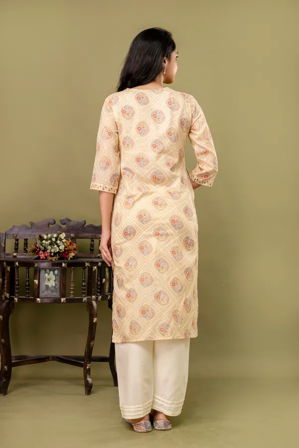 Peach_Straight_Cotton_Printed_Kurta_With_Pant_And_Dupatta_Women_And_Girls